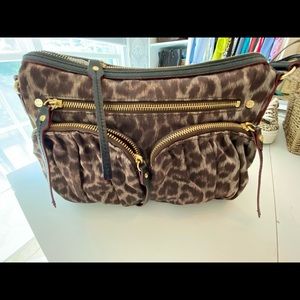 MZ Wallace purse in leopard print.   Very good condition.